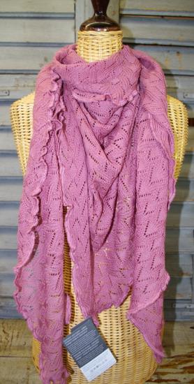 Preview: Dreiecktuch Susi Cassis von Invero, Merinowolle